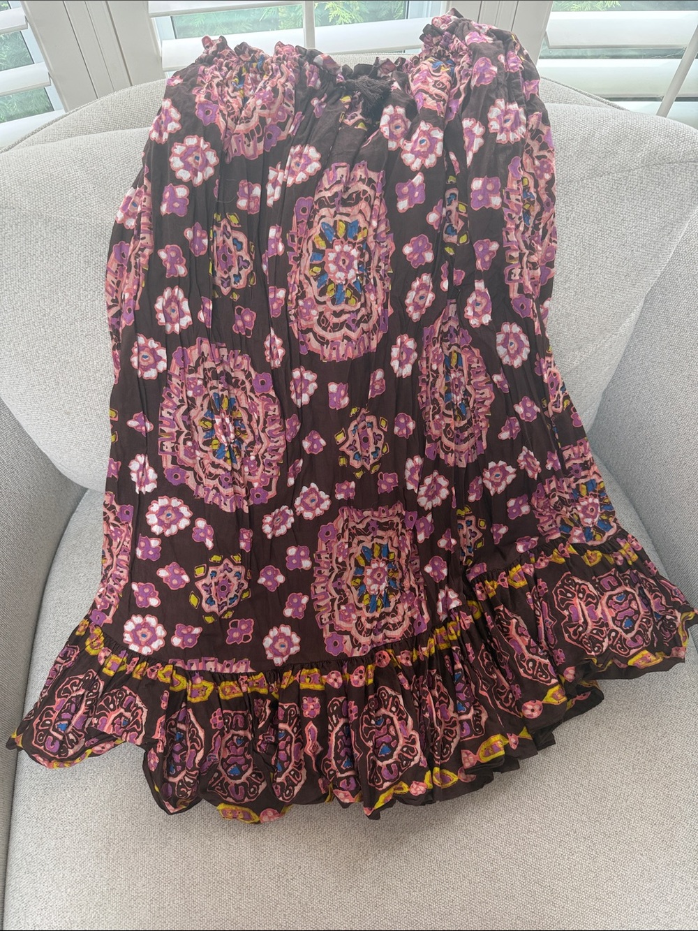 Cleobella Women’s Floral Medallion Midi Skirt - Purple